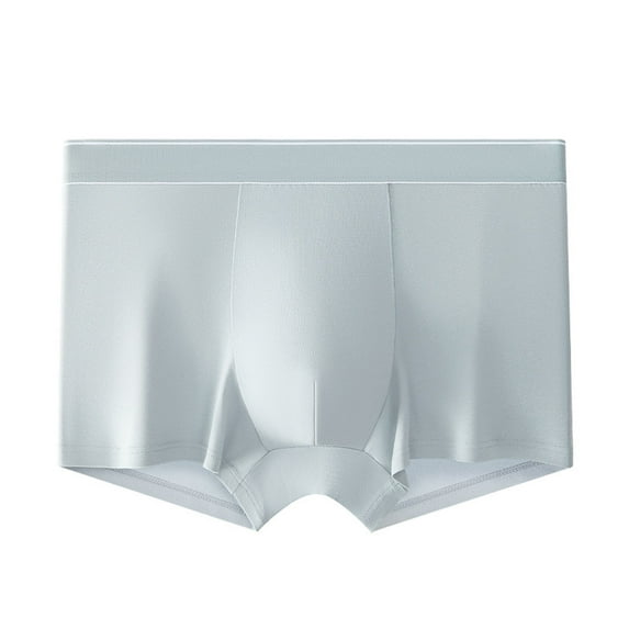 ShomPort Seamless Boxer Briefs for Mens Elastic Waistband Cotton Smoothing Breathable Solid Color Everyday Underwear
