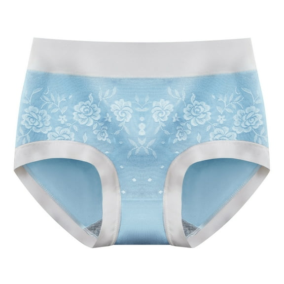 ShomPort Seamless Underwear for Women High Waisted Comfortable Hipster Panties Cotton Printed Briefs