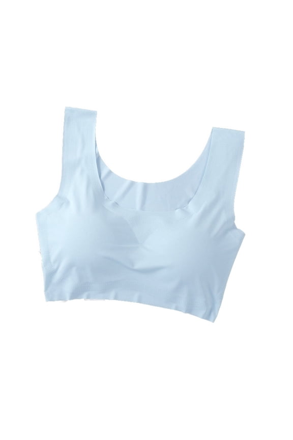 Seamless Yoga Bras for Women Push Up Wide Straps U-Back Breathable No Show Athletic Daily Underwear