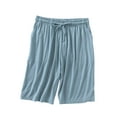 thumbnail image 1 of ShomPort Short Pants for Womens Elastic Waisted Drawstring Lightweight Pajamas Solid Color Breathable Loungewear with Pockets, 1 of 8