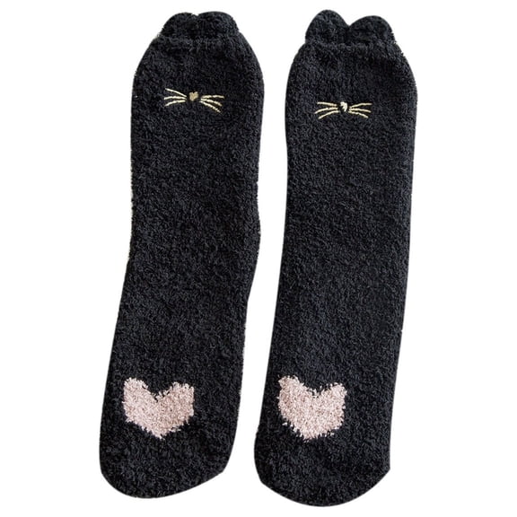 ShomPort Soft Womens Socks Winter Sleep Socks Cozy Soft Thick Warm Sock Cute Fuzzy Socks For Kids