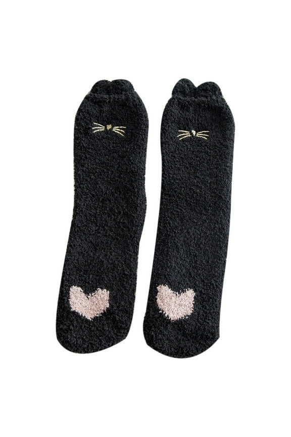Soft Womens Socks Winter Sleep Socks Cozy Soft Thick Warm Sock Cute Fuzzy Socks For Kids