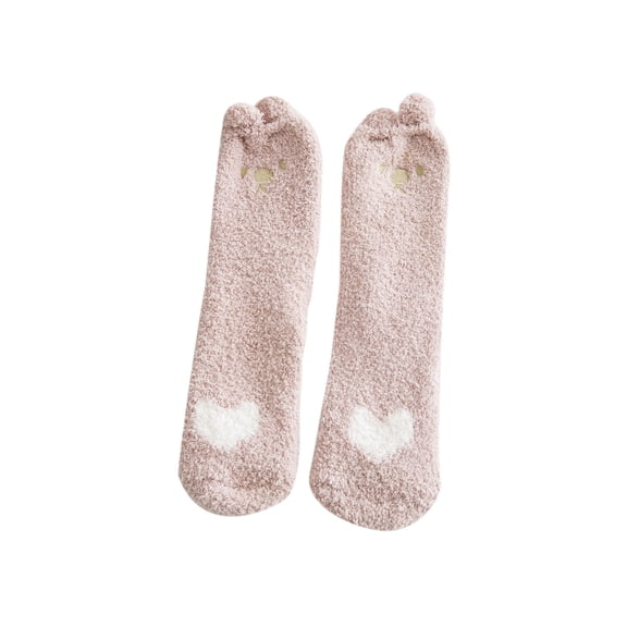 ShomPort Soft Womens Socks Winter Sleep Socks Cozy Soft Thick Warm Sock Cute Fuzzy Socks For Kids