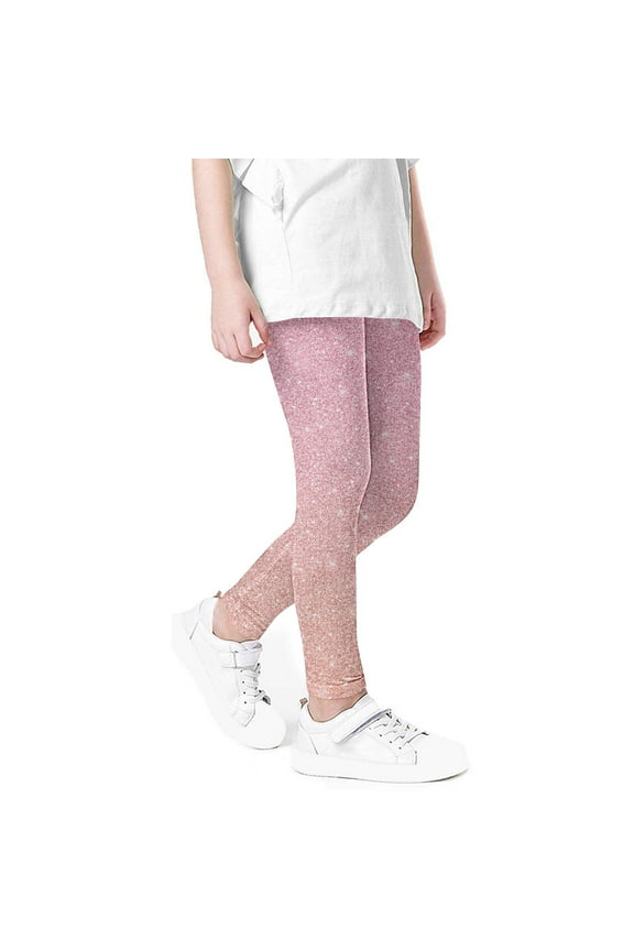 Sparkly Leggings for Girls Summer Thin Glitter High Waist Going out Skinny Pants 3-8 Years