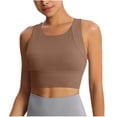 thumbnail image 1 of ShomPort Sports Bras for Women High Impact Longline Racerback Casual Support Running Yoga Workout Bra, 1 of 4