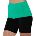 thumbnail image 1 of ShomPort Stretchy Shorts for Women Summer High Waisted Color Block Beach Shorts Yoga Running Sports Shorts, 1 of 5