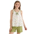 thumbnail image 1 of ShomPort Summer 2 Piece Outfits for Girl Comfy Knitting Cotton Tank Shirts and Shorts Set 4-16 Years, 1 of 7