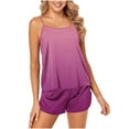 thumbnail image 1 of ShomPort Summer Casual 2 Piece Outfits Pajamas for Women Comfortable Camisole and Shorts Loungewear Set, 1 of 5