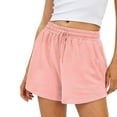 thumbnail image 1 of ShomPort Summer Sports Shorts for Women Drawstring Elastic Waist Shorts with Pockets Running Gym Sweatpants, 1 of 6