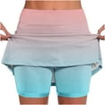 thumbnail image 1 of ShomPort Tennis Skirts for Women with Inner Short Summer Gradient Pockets Mini Skirt Athletic Golf Skorts Skirt, 1 of 5