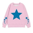 thumbnail image 1 of ShomPort Toddler Sweatshirt Baby Boys Girls Crewneck Sweatshirt Long Sleeve Star Printed Pullover 1-12Years, 1 of 4