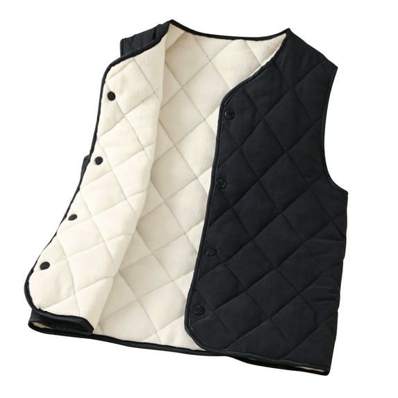 ShomPort Toddler Vest Solid Color Lightweight Vest Winter Padded Warm Outwear Jacket 3M-5Y