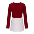 thumbnail image 1 of ShomPort Tunic Tops for Maternity Crewneck Color Block Patchwork Basic Thin T-Shirt Casual Double Layer Breastfeeding Blouses, 1 of 6