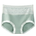 thumbnail image 1 of ShomPort Underwear for Women Lace Patchwork High Waisted Briefs Cotton Seamless Full Coverage Panties, 1 of 4
