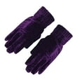 thumbnail image 1 of ShomPort Velvet Gloves for Womens Pleated Full Finger Casual Lightweight Thick Party Evening Warm Soft Cozy Gloves, 1 of 3