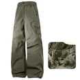thumbnail image 1 of ShomPort Waterproof Cargo Pants for Womens Drawstring Cuff Quick-Dry High Waisted Pants Full Length Trendy Trousers with Multi Pockets, 1 of 8