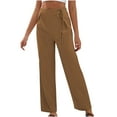 thumbnail image 1 of ShomPort Wide Leg Pants for Women Work Business Casual High Waisted Dress Pants Straight Leg Trousers Office, 1 of 5