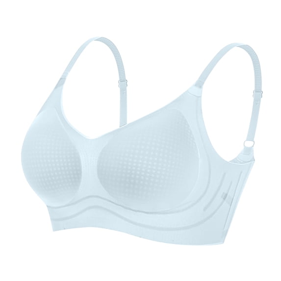 ShomPort Wirefree Underwear for Womens Push Up Adjustable Straps Full Coverage Seamless Soft Breathable Bras