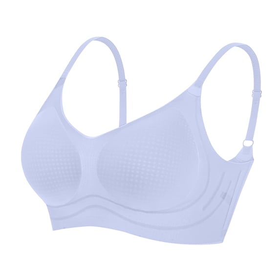 ShomPort Wirefree Underwear for Womens Push Up Adjustable Straps Full Coverage Seamless Soft Breathable Bras