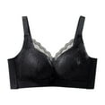 thumbnail image 1 of ShomPort Wireless Underwear for Womens Embroider Stretchy Full Coverage Hook and Eye Supportive Comfort Daily Bras, 1 of 6