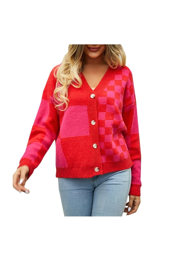 Women Thick Knit Open Front Sweater Fall Casual Long Sleeve Button Loose Short Cardigan Outerwear Coats