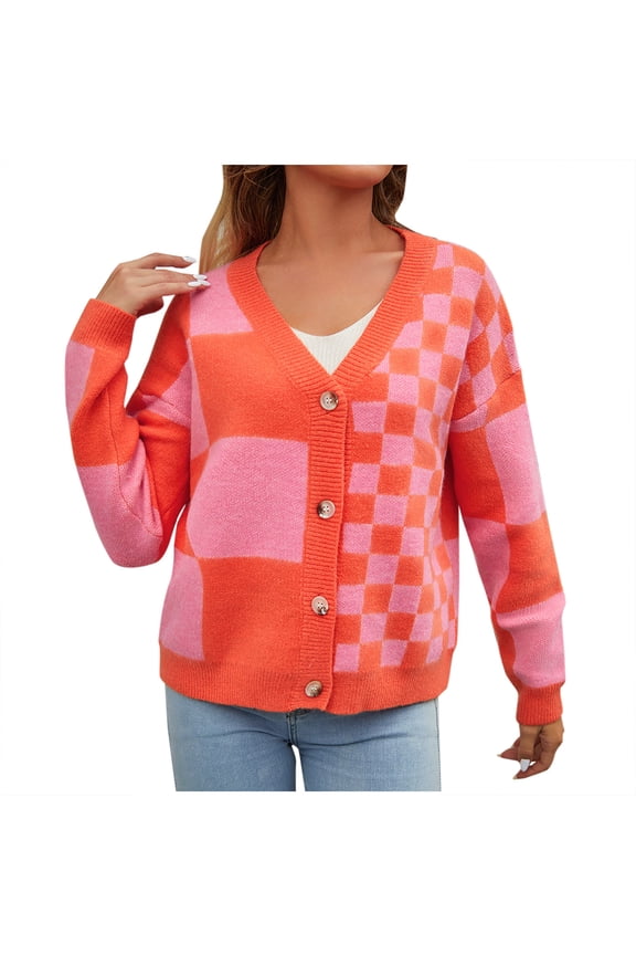 Women Thick Knit Open Front Sweater Fall Casual Long Sleeve Button Loose Short Cardigan Outerwear Coats