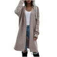 thumbnail image 1 of ShomPort Women Long Sleeve Knit Sweater Cardigan Fall Oversized Open Front Lounge Wear Cardigans Coat, 1 of 9