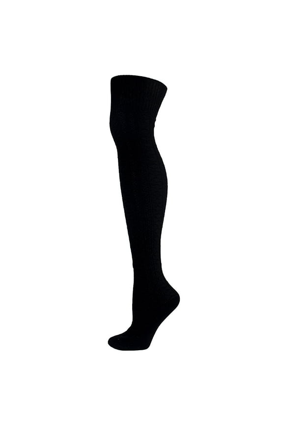 Women Solid Color Over the Knee Socks Cotton Fashion Classic Thigh High Socks Boot Leg Warmers