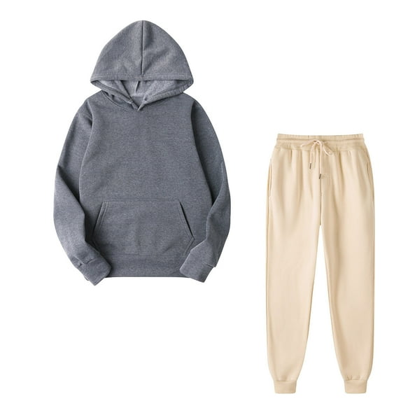 ShomPort Women's 2 Piece Outfits Hoodies Long Sleeve Pullover Sweatshirt Jogger Pants Lounge Loose Sets