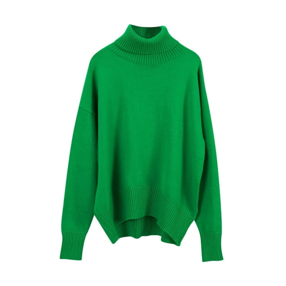 ShomPort Women's Cable Knit Long-Sleeve Crewneck Sweaters Fall Solid Color Warm Winter Pullover