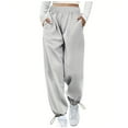 thumbnail image 1 of ShomPort Women's Casual Baggy Sweatpants Drawstring High Waisted Joggers Athletic Pants with Pocket, 1 of 3