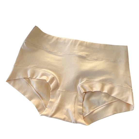 ShomPort Women's Comfortable Cotton Underwear High Waist Hipster Panties Solid Color Ladies Briefs