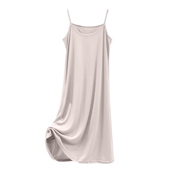 ShomPort Women's Comfy Pajama Dress Summer Sleeveless Sleepwear Spaghetti Straps Nightgown Dress