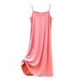 thumbnail image 1 of ShomPort Women's Comfy Pajama Dress Summer Sleeveless Sleepwear Spaghetti Straps Nightgown Dress, 1 of 6