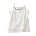 thumbnail image 1 of ShomPort Women's Cotton Linen Vintage Printed Vest Summer Trendy Spaghetti Strap Camisole Tops, 1 of 3