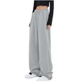 thumbnail image 1 of ShomPort Women's Drawstring Sweatpants Trendy Loose Wide Leg Pants Running Workout Gym Pants, 1 of 1
