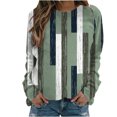 thumbnail image 1 of ShomPort Women's Fall Casual Floral Print Pullover Crewneck Long Sleeve Lounge Cute Sweatshirts, 1 of 4