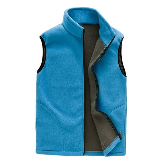 ShomPort Women's Fleece Vest Outerwear Sleeveless Lightweight Zip Up Jackets Warm Soft Vests