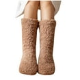 thumbnail image 1 of ShomPort Women's Fuzzy Slipper Socks, Cozy Warm Winter Soft Sock Thick Fleece Lined Comfy Non Slip Home Socks, 1 of 3