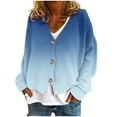 thumbnail image 1 of ShomPort Women's Long Sleeve Cardigans Open Front Button Down V Neck Casual Cardigan Sweaters, 1 of 5