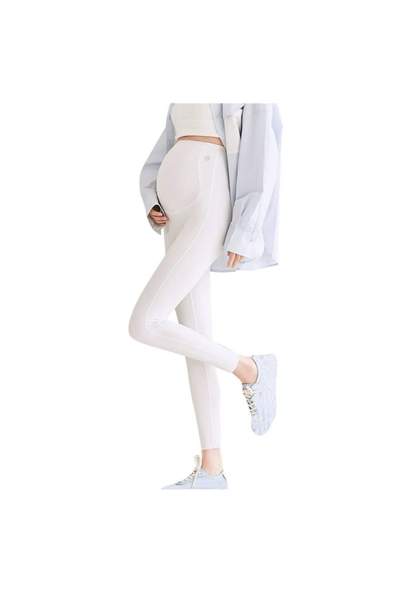 Women's Maternity Leggings Over The Belly Maternity Yoga Pants Stretchy Workout Pant Pregnancy Leggings