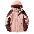 thumbnail image 1 of ShomPort Women's Outdoor Jackets Winter Warm Hiking Travel Coat Windproof Hooded Jacket, 1 of 3