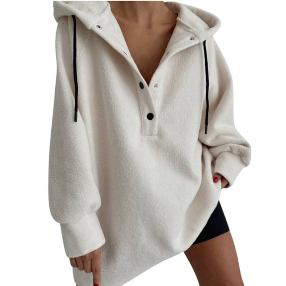 ShomPort Women's Oversized Hoodies Long Sleeve Casual Loose Pullover Fall Fashion Sweatshirt Tops