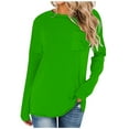 thumbnail image 1 of ShomPort Women's Oversized Long Sleeve Sweatshirts Solid Color Round Neck Casual Fashion Pullover Shirt (Green 24), 1 of 5