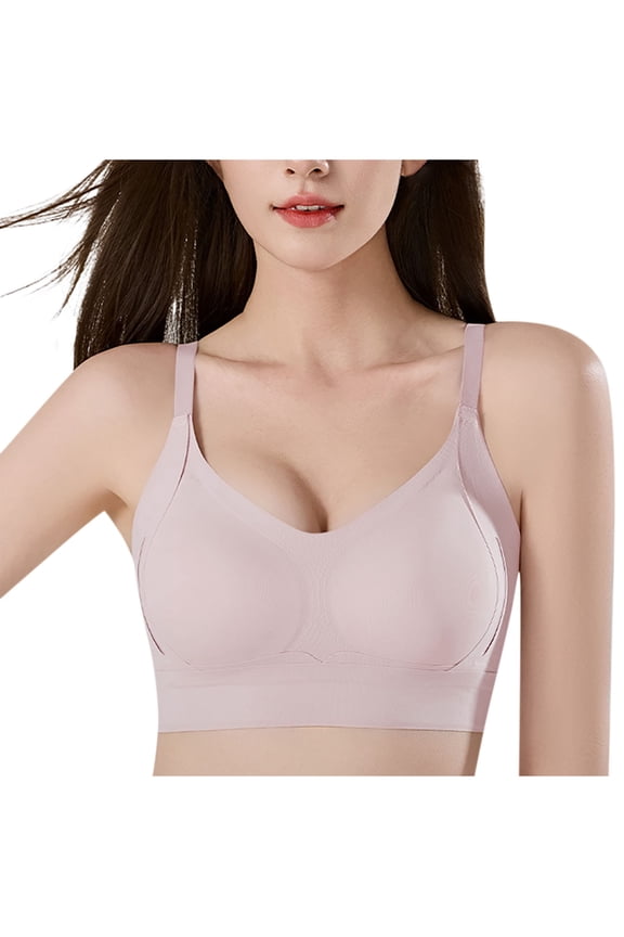 Women's Seamless Bras Full Coverage U-Back Supportive U-Back Adjustable Straps Everyday Underwear