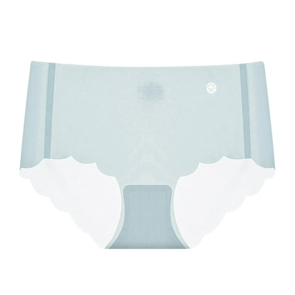 ShomPort Women's Seamless Panties Hip Lift Wavy Trim Cute Workout Underwear Invisible Smoothing Briefs