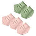 thumbnail image 1 of ShomPort Women's Seamless Panties Mid Waist Cutout Breathable Briefs Stretchy Hipster Underwear 5 Pack, 1 of 4