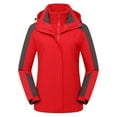 thumbnail image 1 of ShomPort Women's Skiing Snowboarding Zipper Jackets Hooded Mountain Snow Coat Winter Thermal Hiking Outdoor Coat, 1 of 2