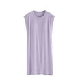 thumbnail image 1 of ShomPort Women's Sleeveless Dresses Built-In Bra Pads Summer Trendy Loungewear Comfortable Pajama Dresses, 1 of 5