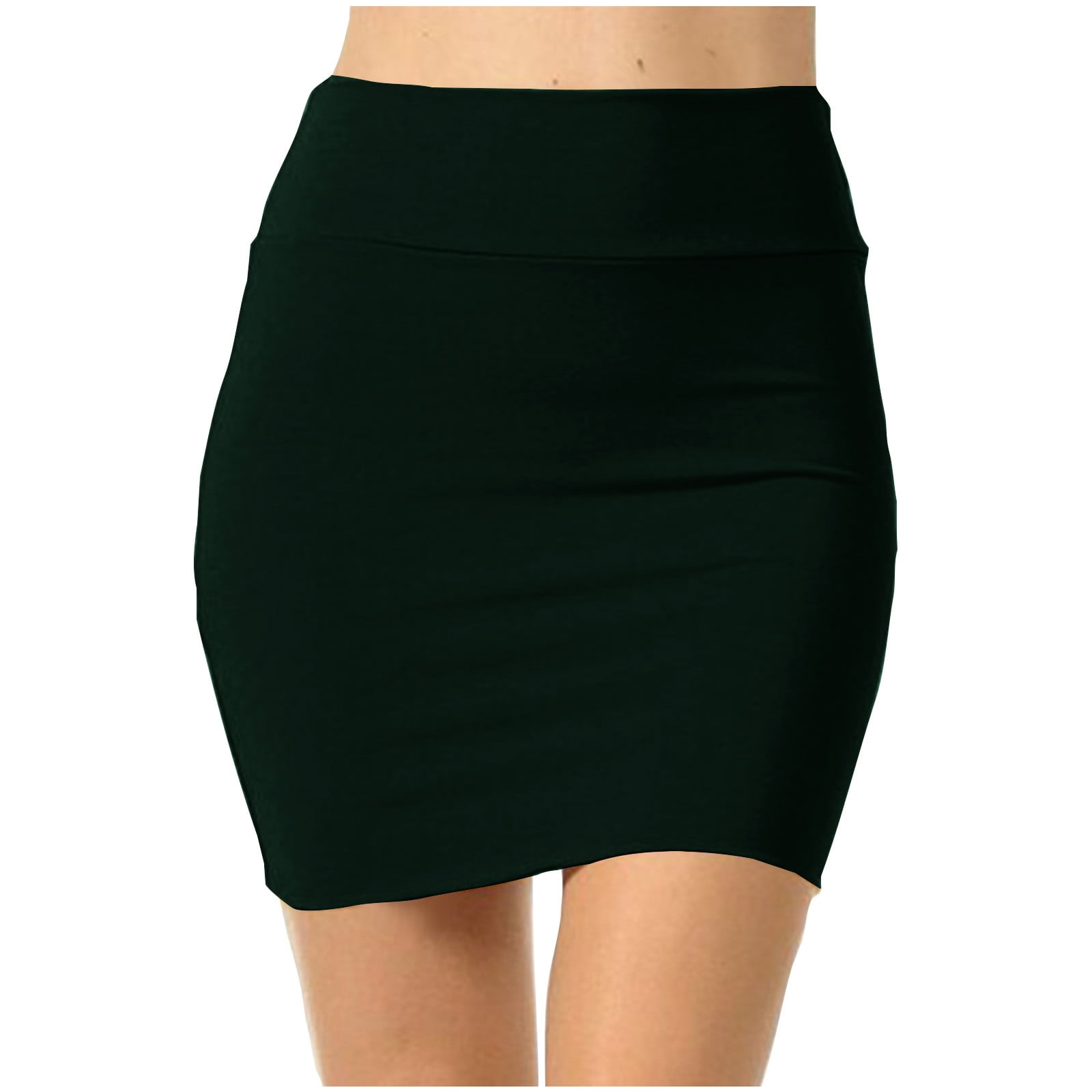 ShomPort Women's Stretch High Waist Bodycon Mini Skirt